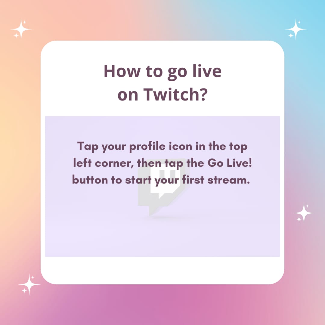 How To Go Live On Twitch