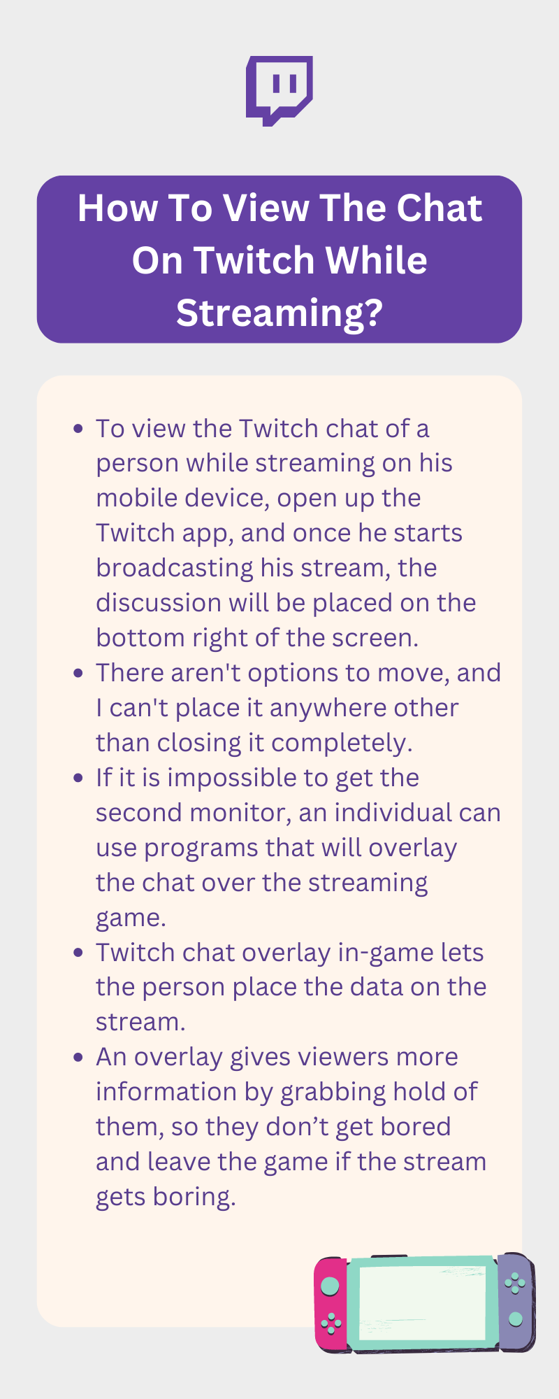 Read Twitch Chat While Streaming